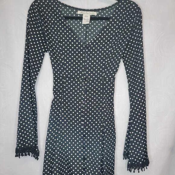 American Rag Black & White Polka Dot Dress - XS - Picture 2 of 10